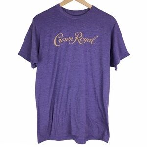 TANGERINE Crown Royal T Shirt Graphic Purple Short Sleeve Soft Cotton Medium